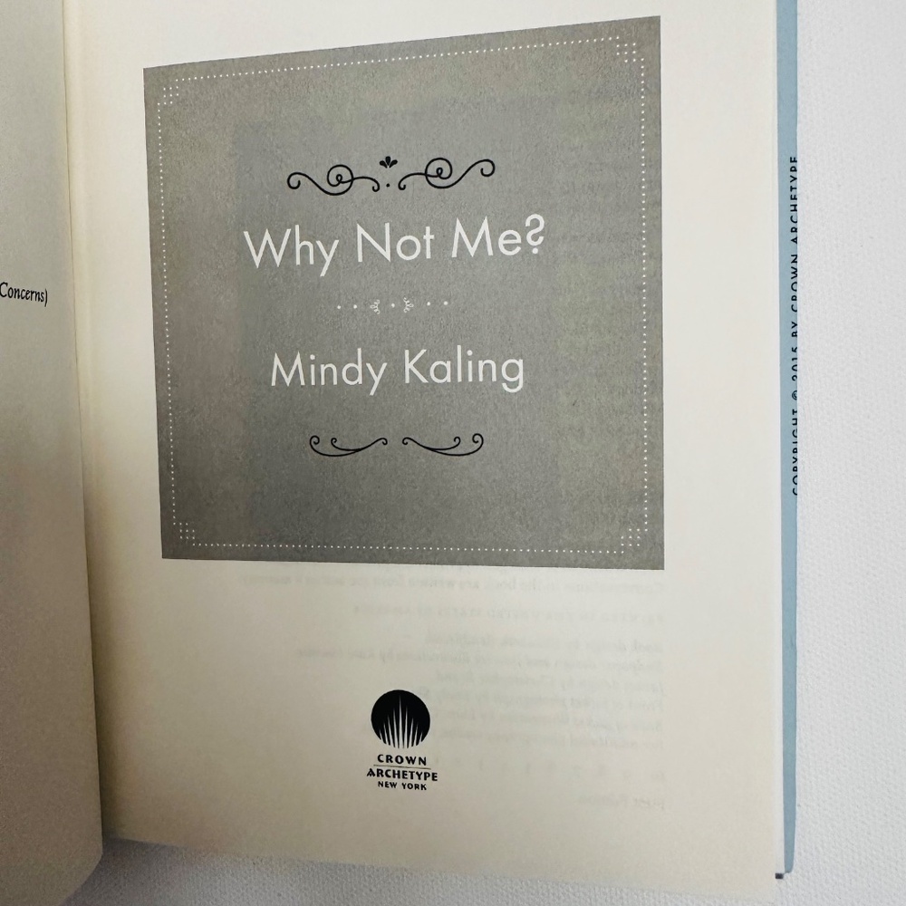 Why Not Me ? Mindy Kaling Hardcover Book - Picture 5 of 7